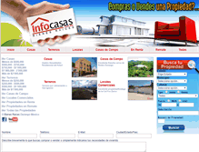 Tablet Screenshot of infocasas.com.mx